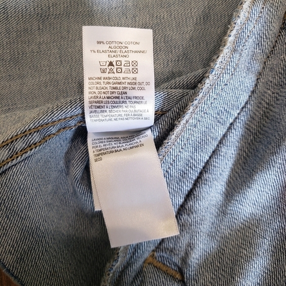 NWT Lucky Brand Fray Hem Denim Jacket Size Large - Picture 5 of 8